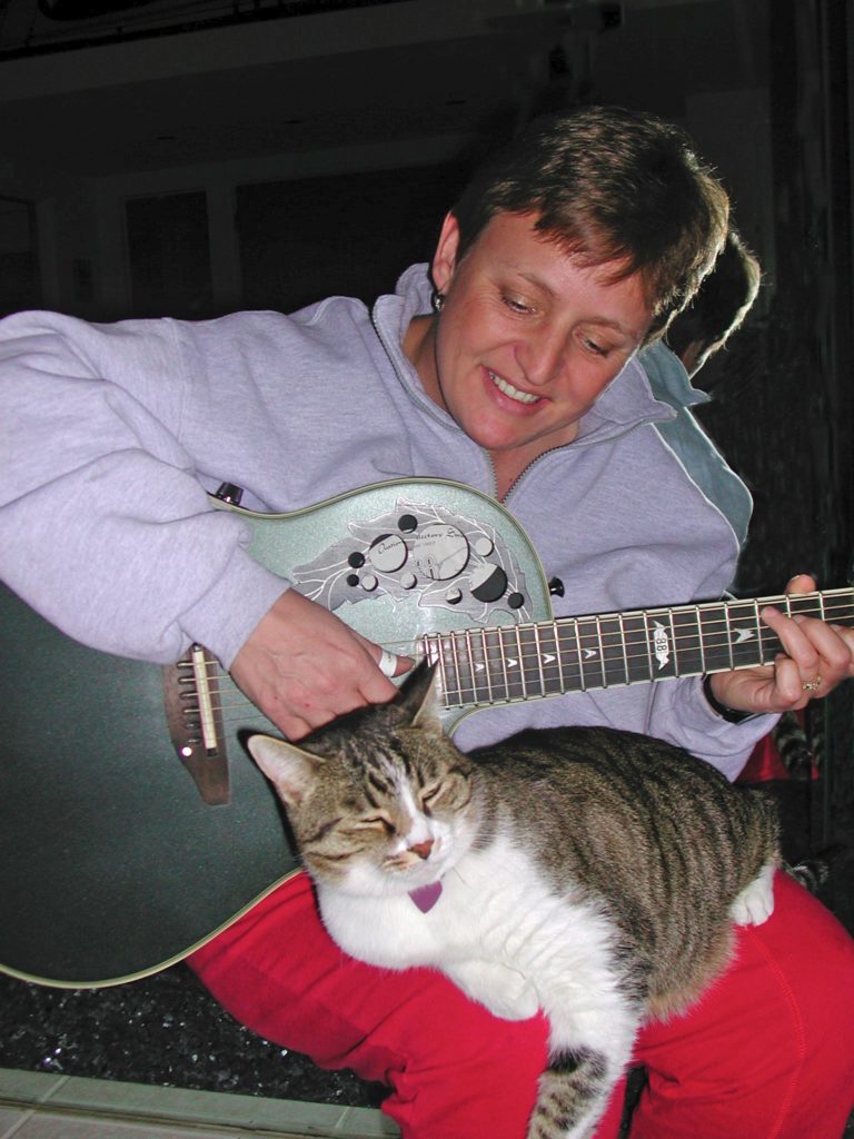 Judy with Aspen & Guitar 2